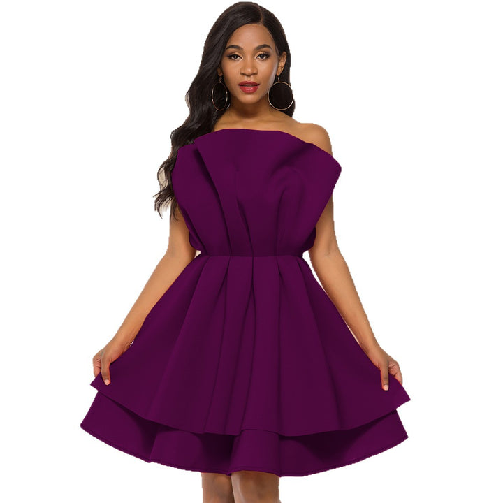 Damen Glamouröses Cocktailkleid mit voluminösen Rüschen Echo Archiv