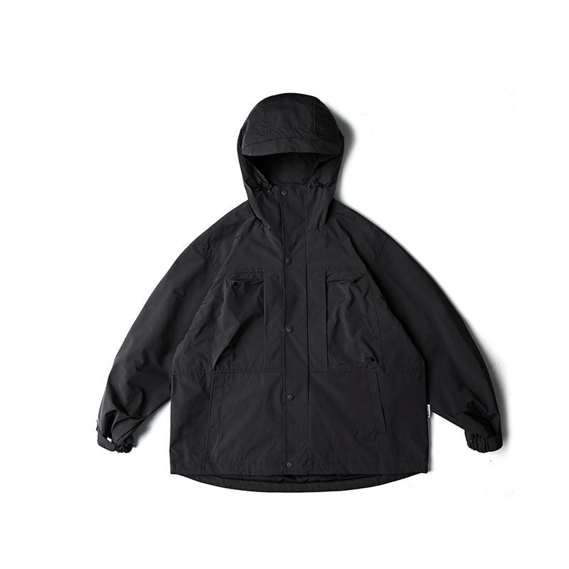 Unisex Wasserabweisende Oversize-Parka-Jacke mit Kapuze und Multifunktions-Taschen Echo Archiv