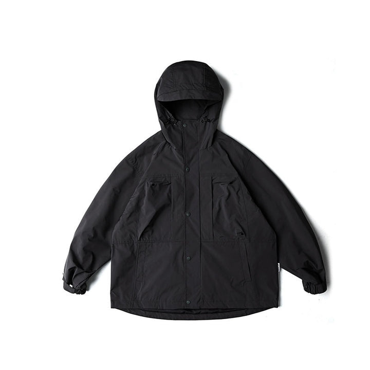 Unisex Wasserabweisende Oversize-Parka-Jacke mit Kapuze und Multifunktions-Taschen Echo Archiv