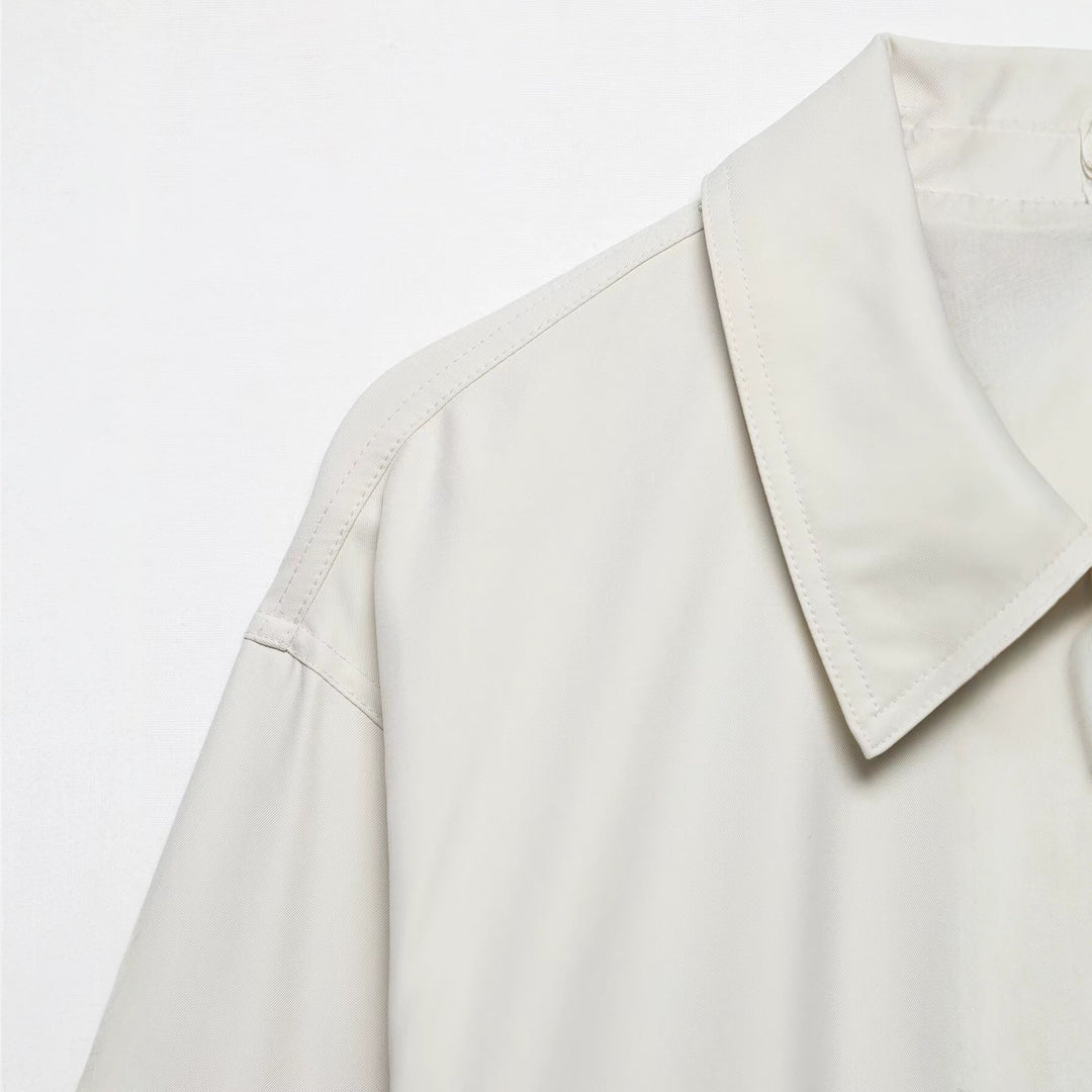Damen Leichter Oversized Blouson mit Elastischem Saum Echo Archiv