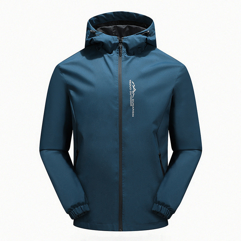 Herren Ultraleichte Regenjacke mit Kapuze, wasserabweisender Membran und getapten Nähten Echo Archiv