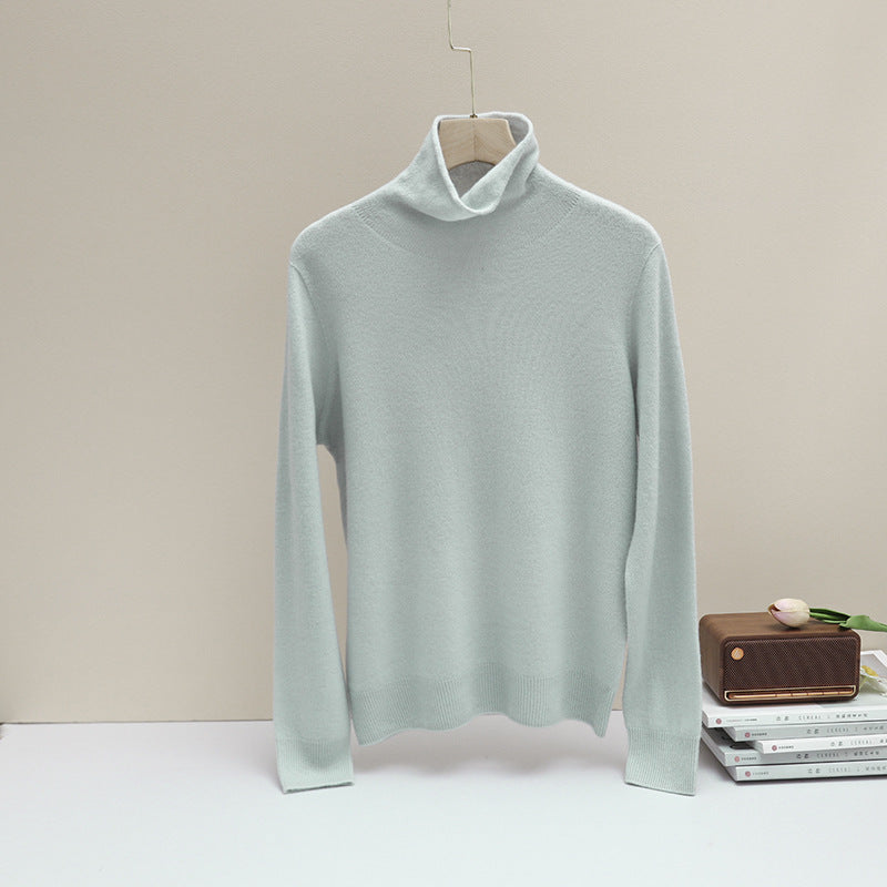 Damen Feiner Rollkragenpullover aus leichtem Feinstrick mit geripptem Saum und schmaler Silhouette Echo Archiv