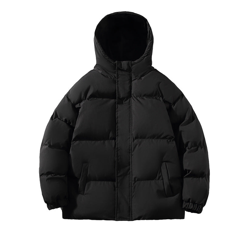 Herren gesteppte Winterjacke mit hohem Kragen und seitlichen Taschen Echoarchiv