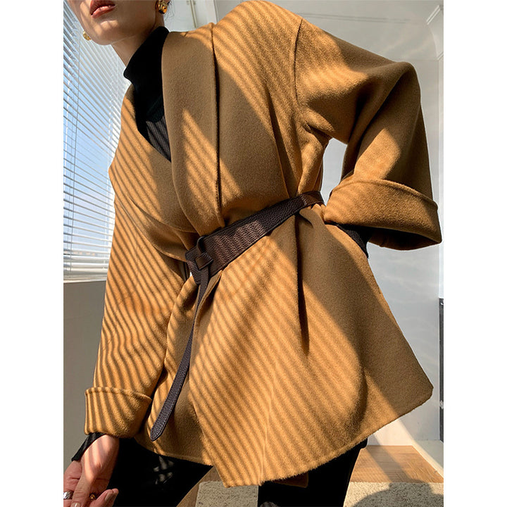 Damen Wickeljacke mit Taillengürtel Echoarchiv