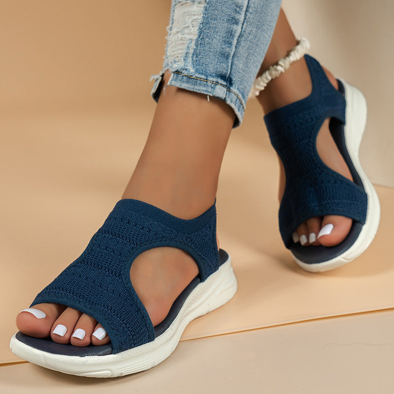 Damen Sportliche Strick-Sandalen mit atmungsaktivem Obermaterial und dämpfender Laufsohle – Sorelia