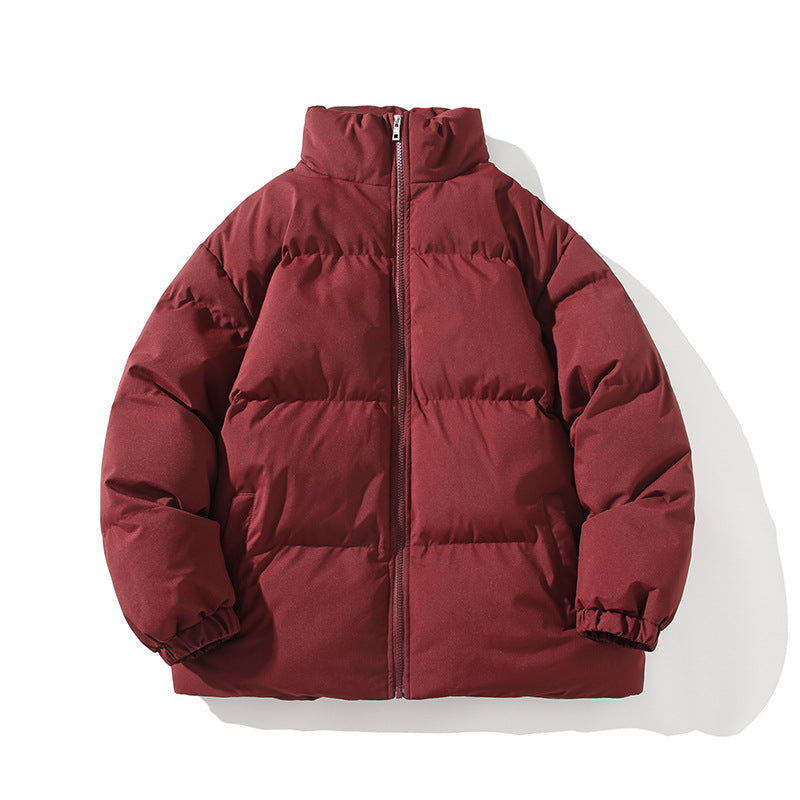 Herren Wattierte Oversize-Pufferjacke mit hohem Stehkragen & elastischen Bündchen Echoarchiv