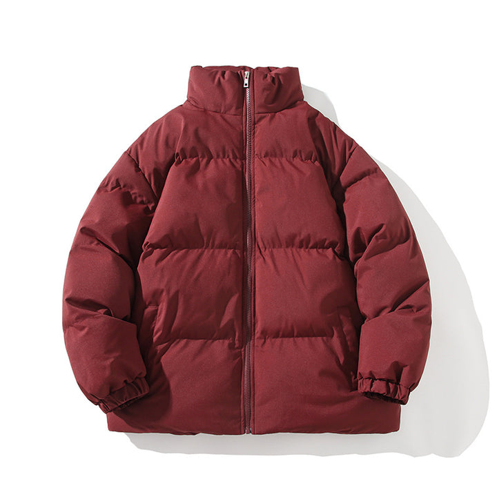 Herren Wattierte Oversize-Pufferjacke mit hohem Stehkragen & elastischen Bündchen Echoarchiv