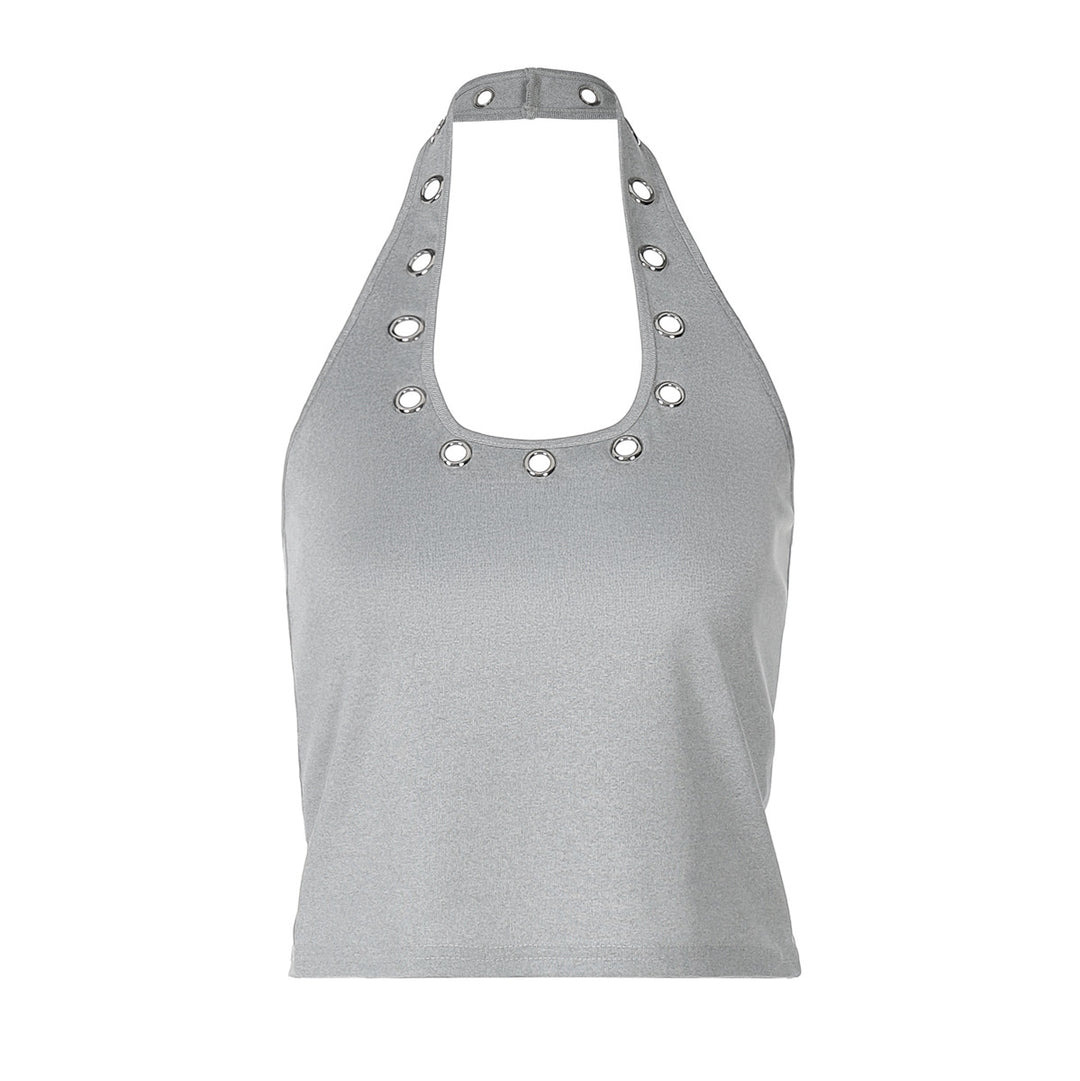 Damen sportliches Top mit modischen Details und tiefem Ausschnitt Echo Archiv
