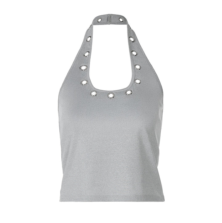 Damen sportliches Top mit modischen Details und tiefem Ausschnitt Echo Archiv
