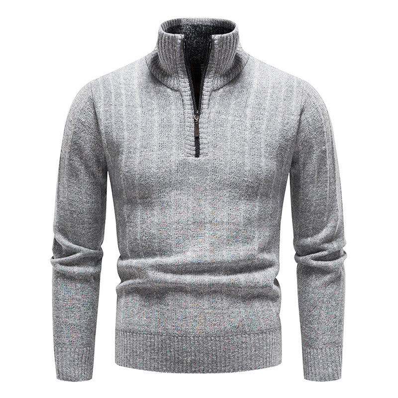 Herren modischer Strickpullover mit hohem Kragen Echoarchiv