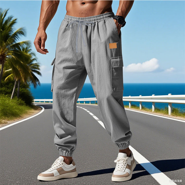 Herren Cargo-Hose mit elastischem Bund und praktischen Taschen Echoarchiv