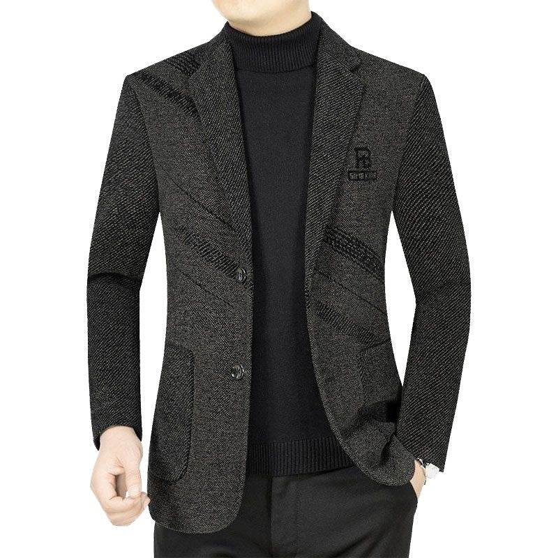 Herren Casual Slim Fit Jacke aus technischem Stoff Echoarchiv