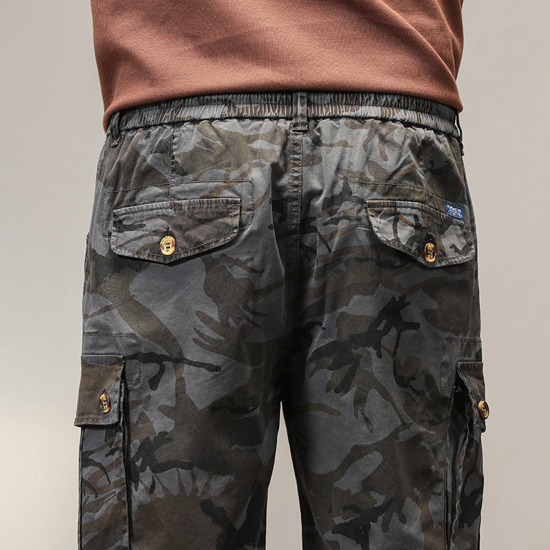 Herren Cargoshorts im lässigen Camouflage-Stil mit multifunktionalen Taschen Echoarchiv