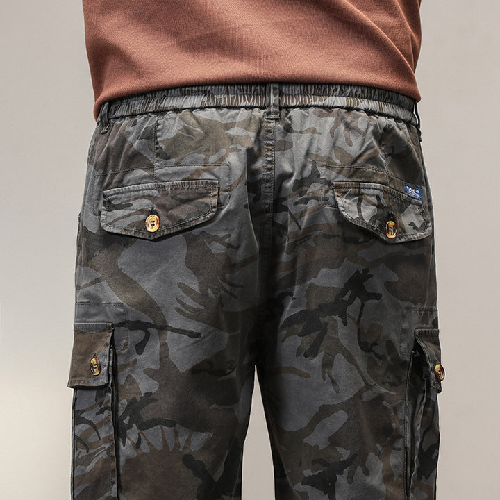 Herren Cargoshorts im lässigen Camouflage-Stil mit multifunktionalen Taschen Echoarchiv