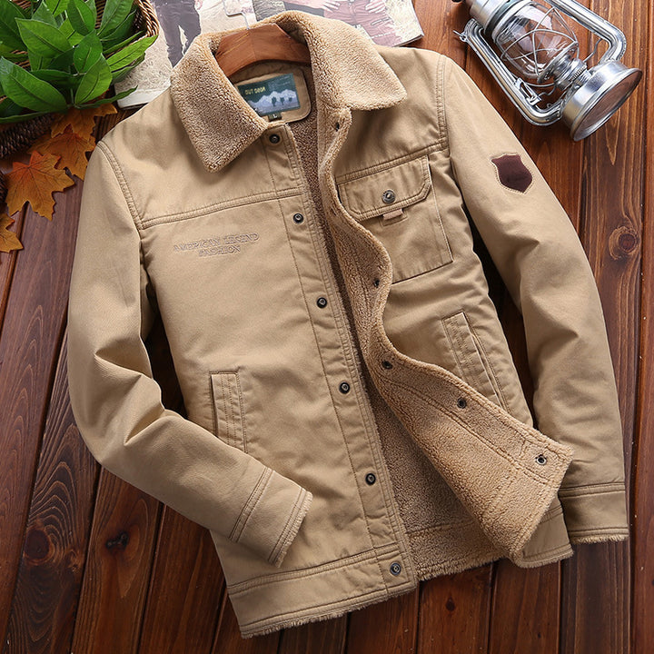 Herren Winterjacke mit Teddyfutter und praktischen Taschen Echo Archiv