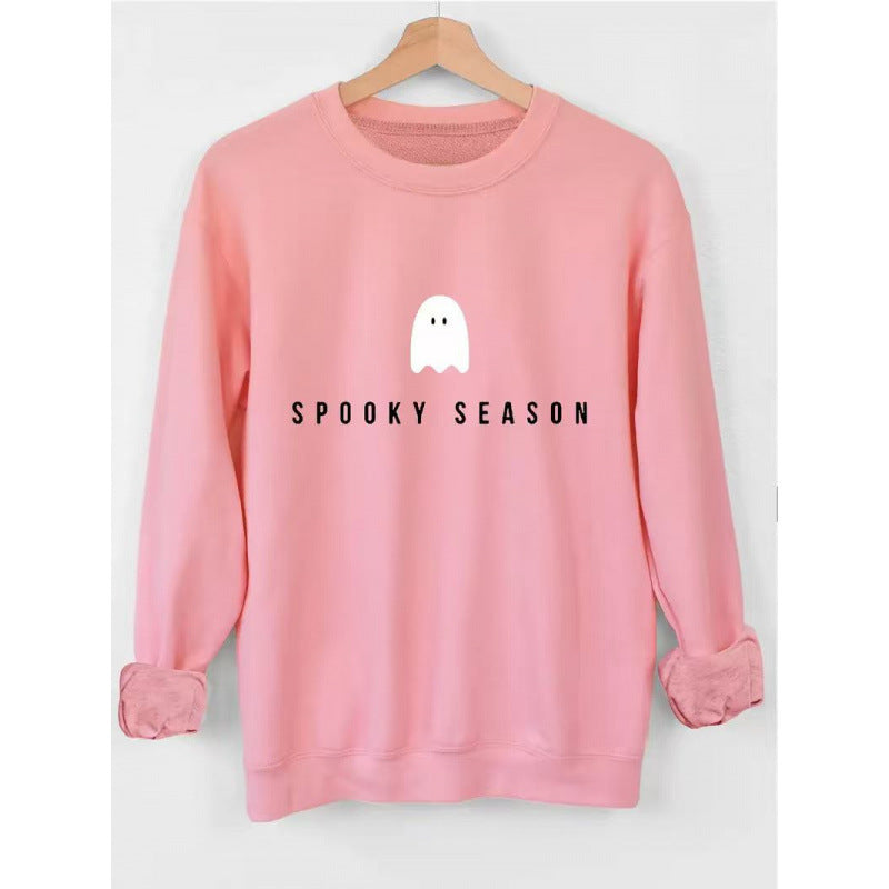 Unisex nan lässiges Halloween Sweatshirt mit Gespenst-Print und Oversize-Schnitt Echo Archiv
