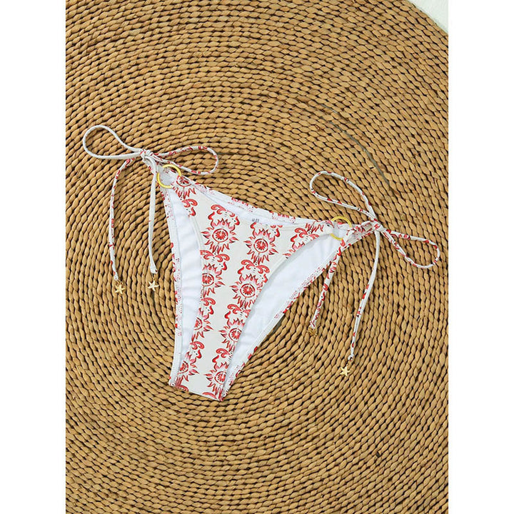 Damen Triangel-Bikini-Set mit dekorativen Ringdetails Echo Archiv