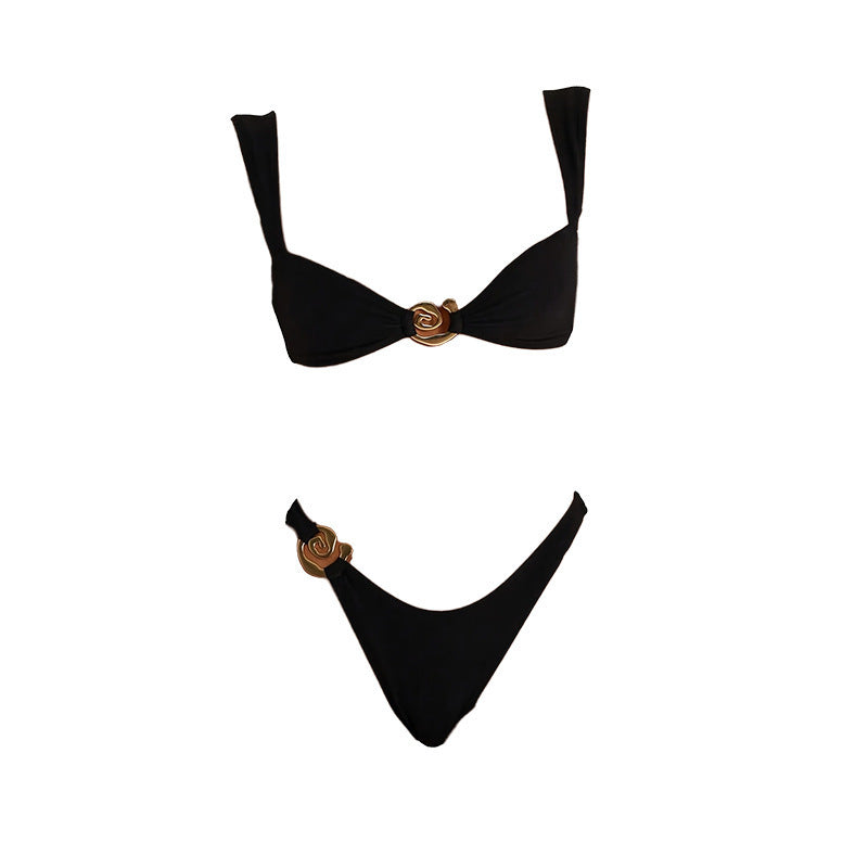 Damen Bikini mit eleganten Ringen und hohem Beinausschnitt Echo Archiv