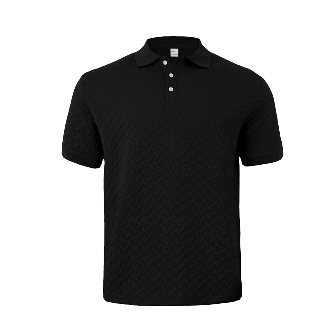 Herren sportliches Poloshirt mit strukturiertem Design Echoarchiv