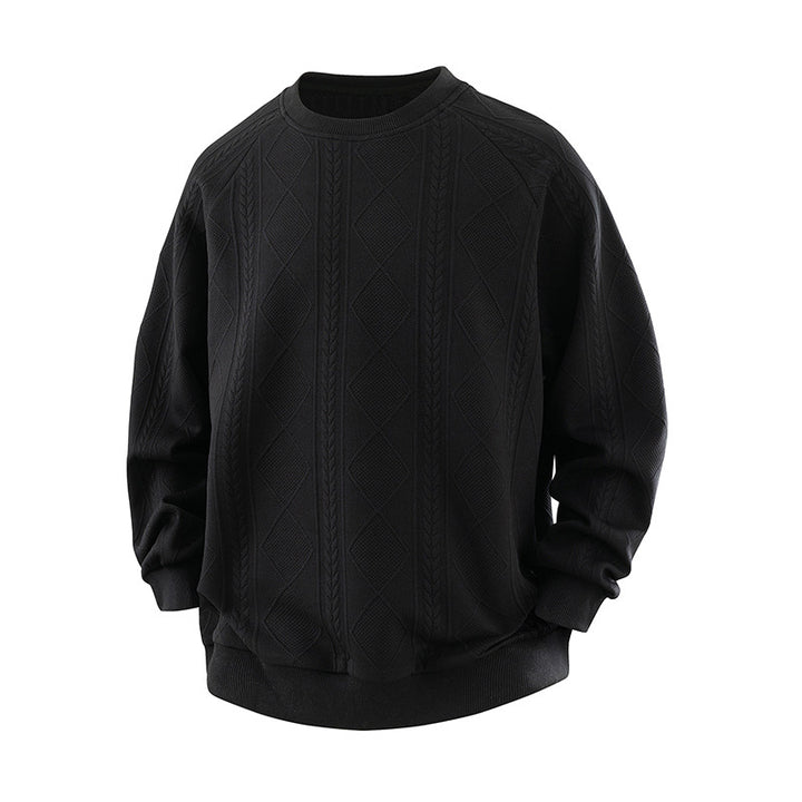 Damen Eleganter Texturiertes Sweatshirt