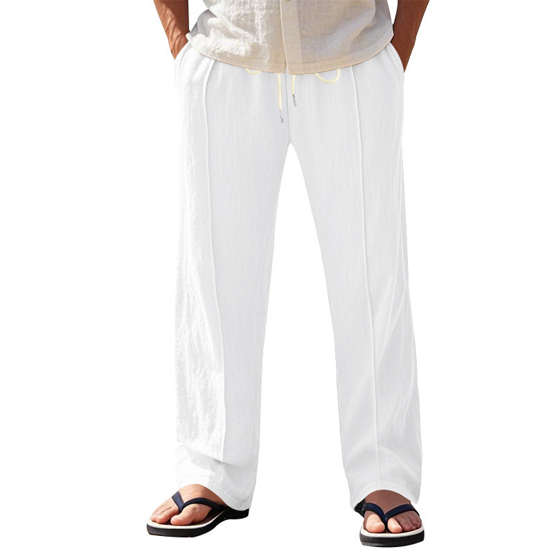 Herren Legere Strandhose mit elastischem Bund und seitlichen Taschen Echoarchiv