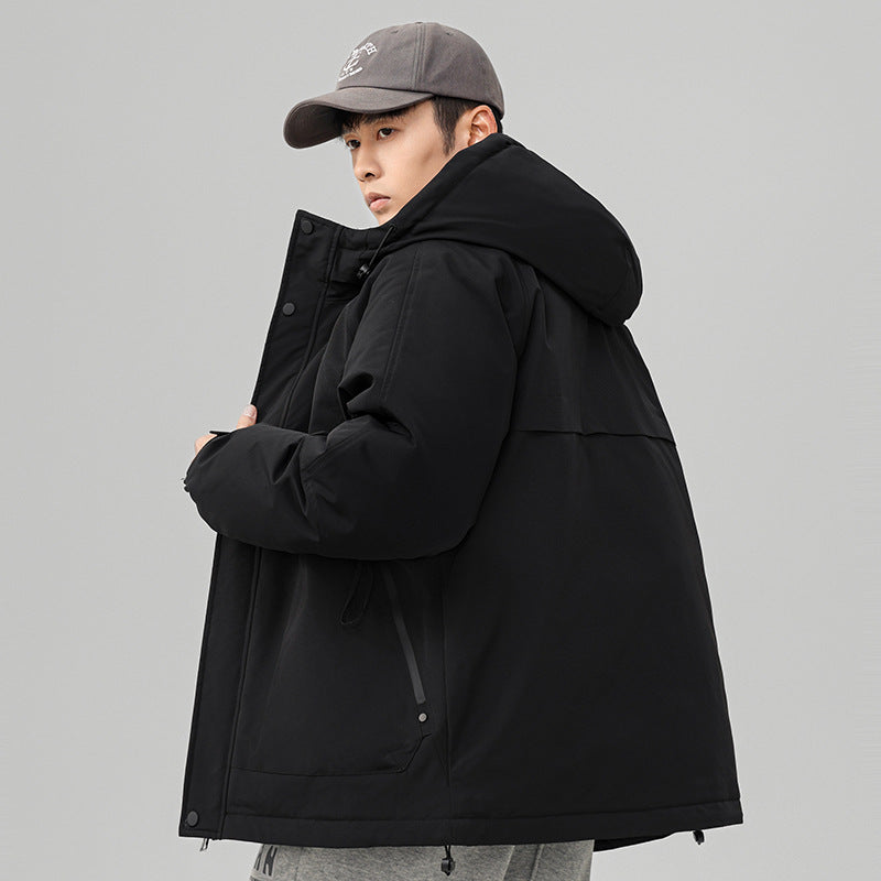 Herren Technische Winterjacke mit verstellbarem Kapuzenkragen Echoarchiv
