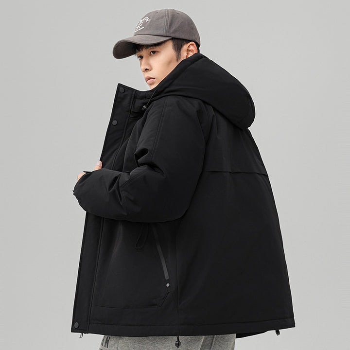 Herren Technische Winterjacke mit verstellbarem Kapuzenkragen Echoarchiv