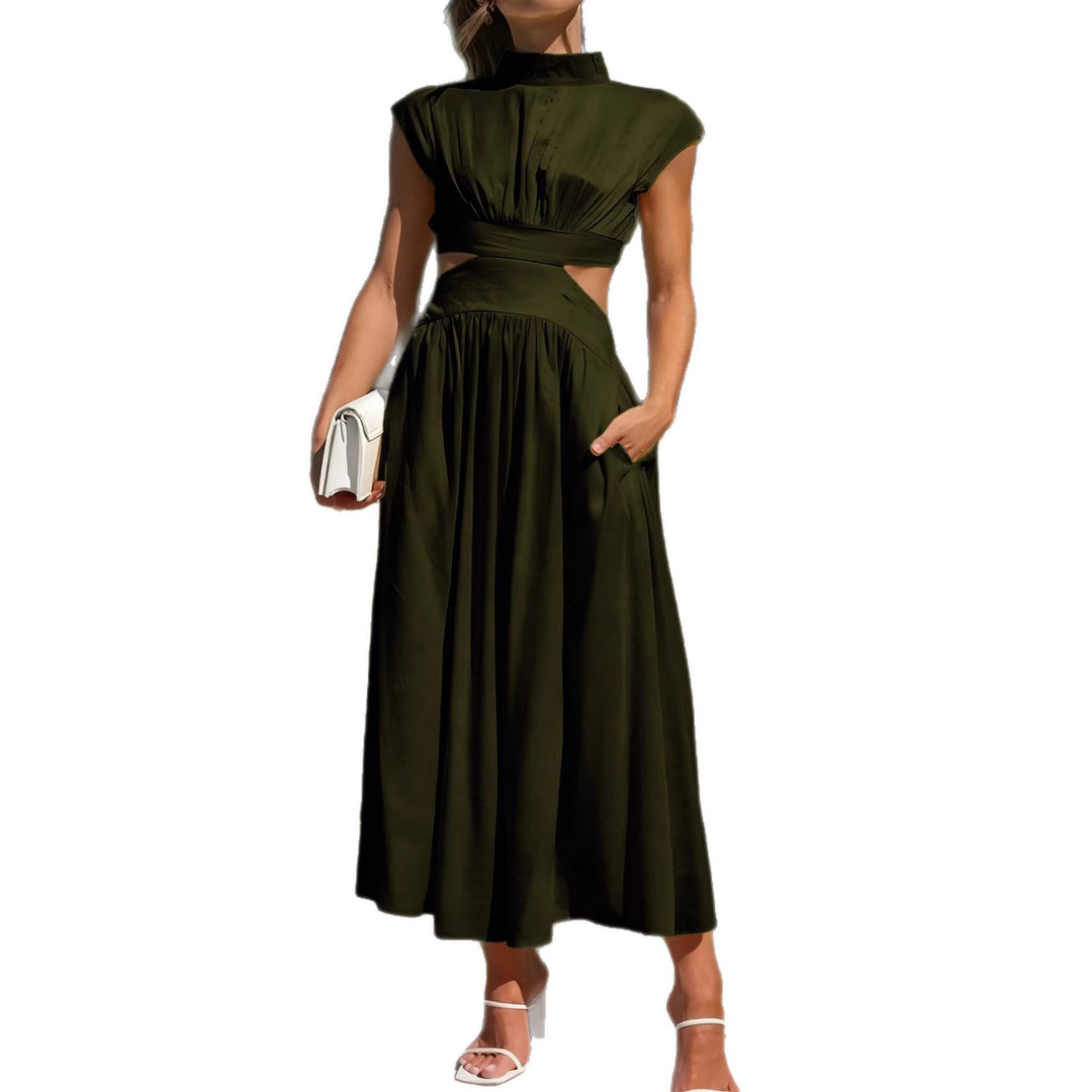 Damen Maxikleid mit elegantem Wickeldesign und raffiniertem Cut-Out Echo Archiv