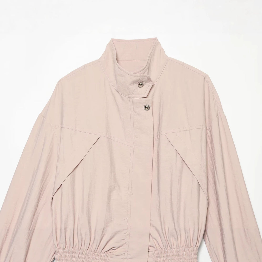 Damen Leichte Parka-Anorak Jacke mit Tunnelzugtaillierung und Stehkragen Echo Archiv