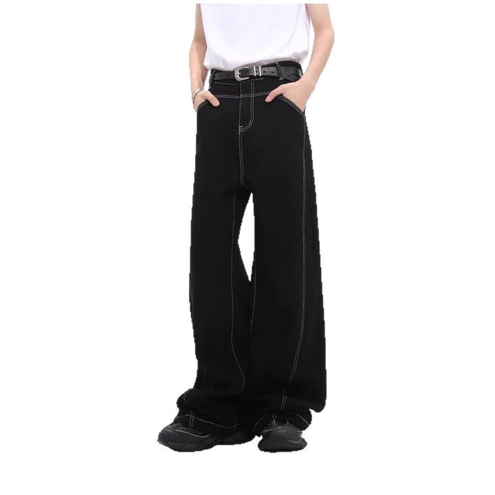 Damen Modische Weite Jeans Echoarchiv