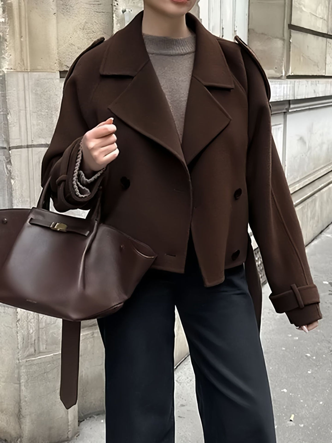 Damen Modische Oversized Jacke – Célinea