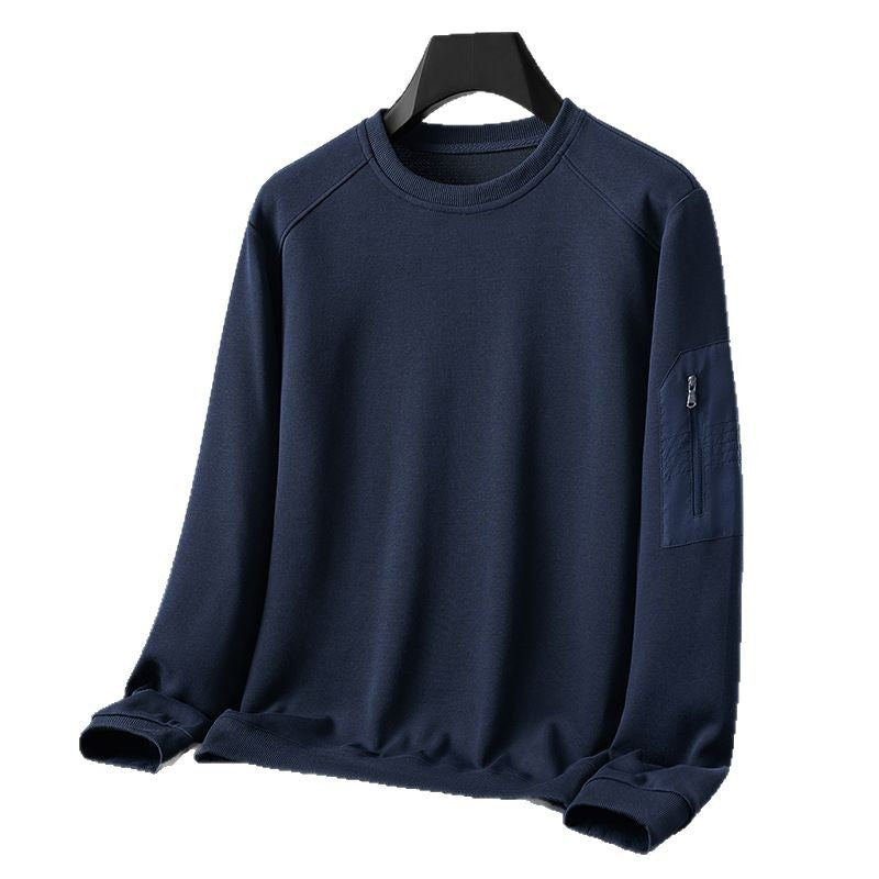Herren Rundhals‑Sweatshirt mit Reißverschluss‑Ärmeltasche und funktionaler Jersey‑Qualität Echo Archiv