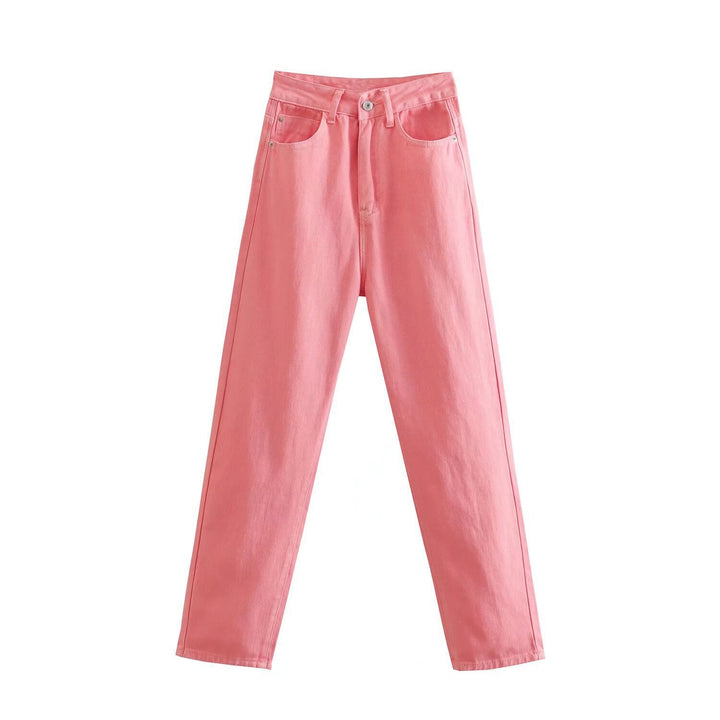 Damen Hochtaillierte Denim-Jeans mit konisch zulaufendem Bein Echo Archiv