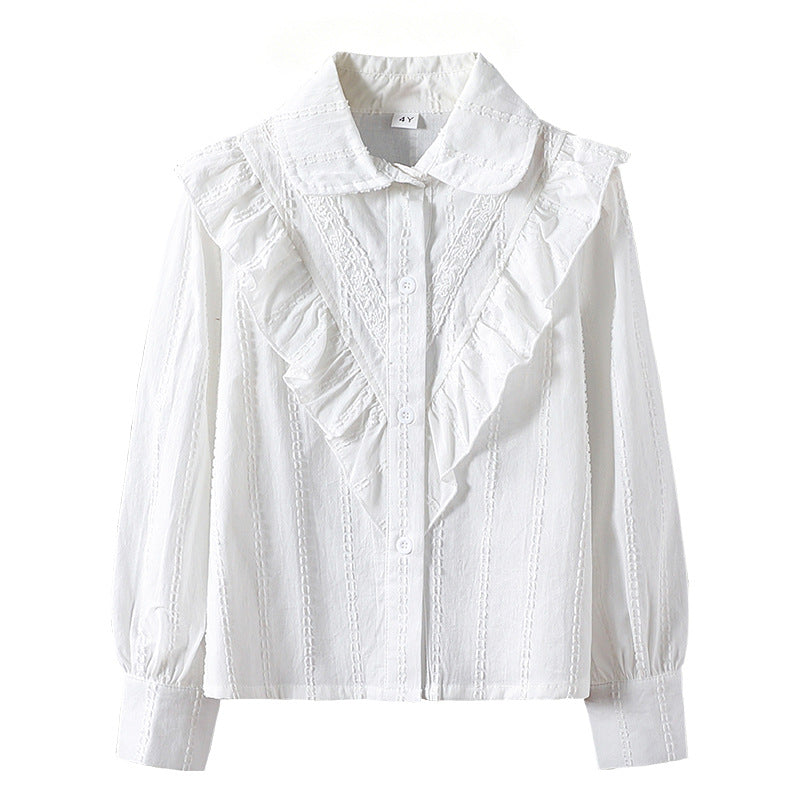 Damen Bluse mit Rüschendetails und feinen Stickereien Echo Archiv