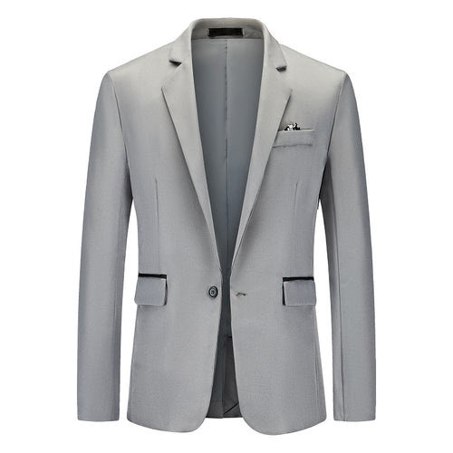 Herren Eleganter Anzugblazer mit feiner Struktur und modernem Schnitt Echoarchiv