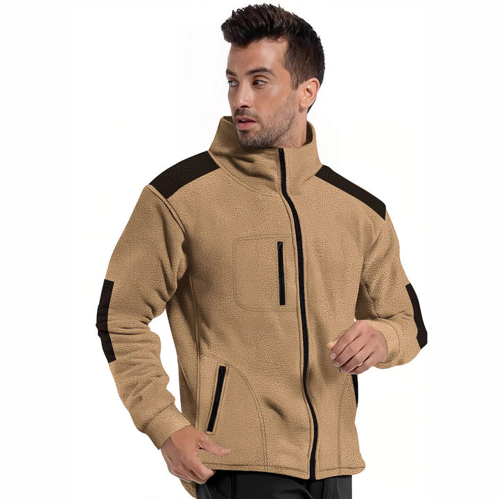 Herren fleecegefütterte Jacke mit modernem Reißverschluss und praktischen Taschen Echoarchiv