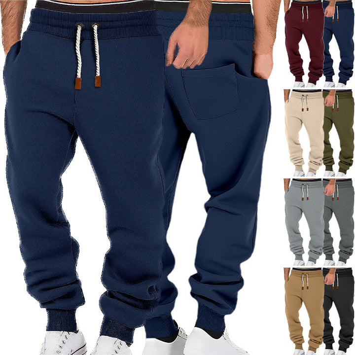 Herren nan komfortable Jogginghose aus hochwertiger Baumwollmischung mit elastischem Bund Kordelzug und Bündchen Echo Archiv