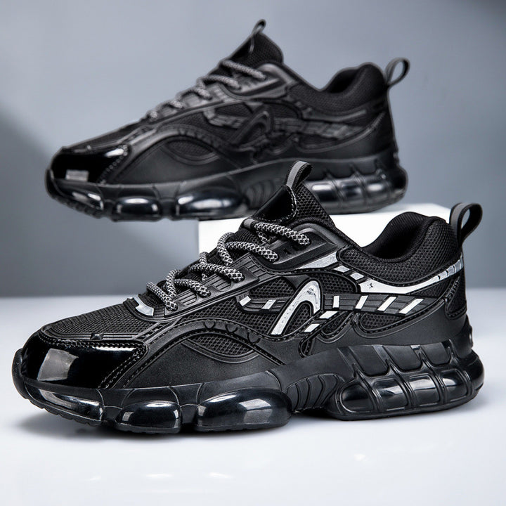 Herren Sportlicher Chunky-Sneaker mit glänzenden Overlays und gedämpfter Luftkissen-Sohle Echoarchiv