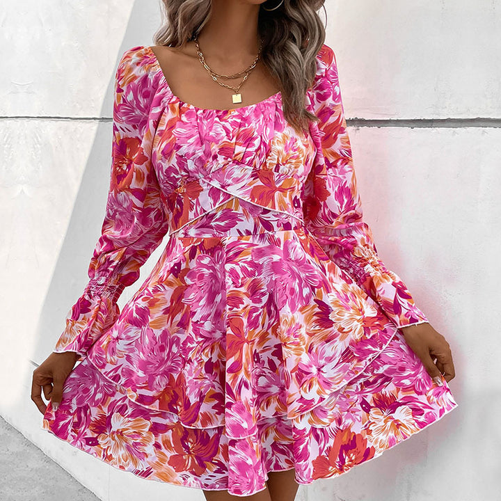 Damen Verspieltes Blümchenkleid mit Rüschen Echo Archiv