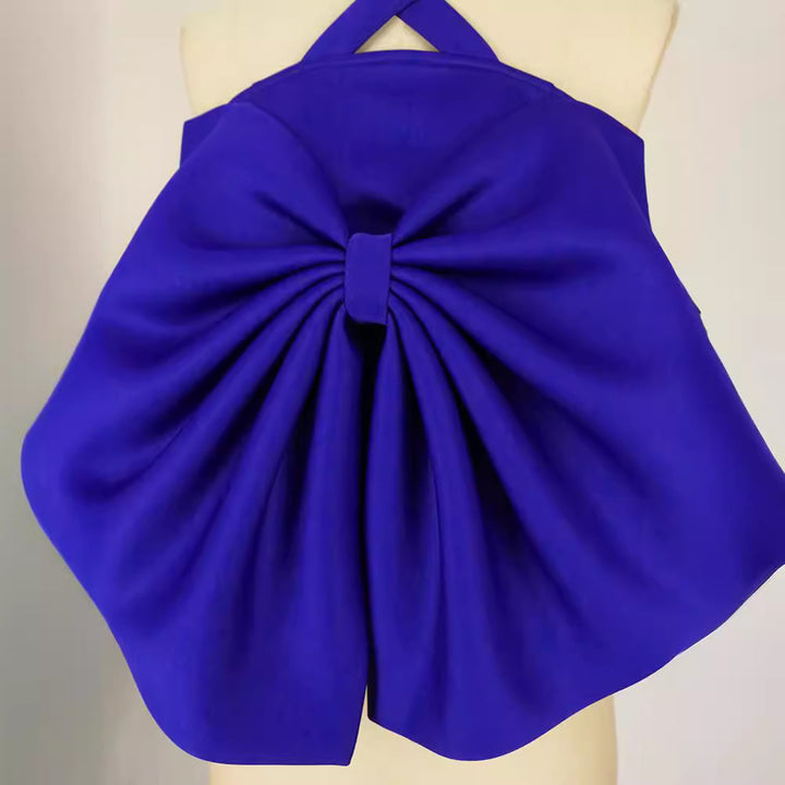 Damen Extravagantes Top mit voluminösem Schleifen-Design Echo Archiv