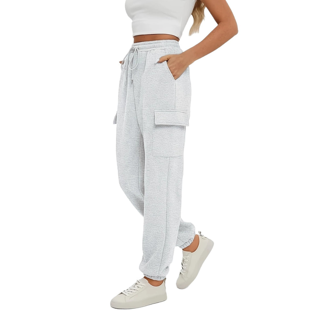 Damen Bequeme Cargo-Hose mit elastischem Bund und praktischen Taschen Echo Archiv