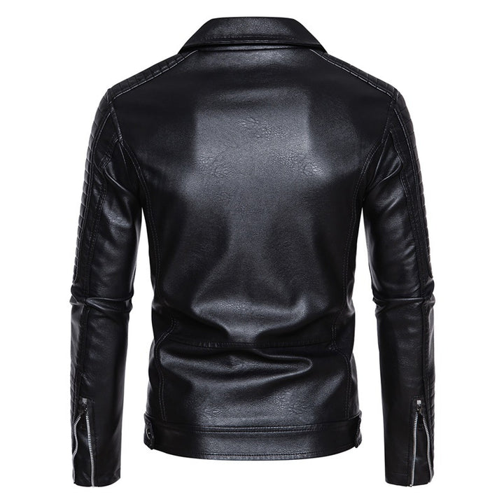 Herren Modische Kunstleder Bikerjacke Echo Archiv