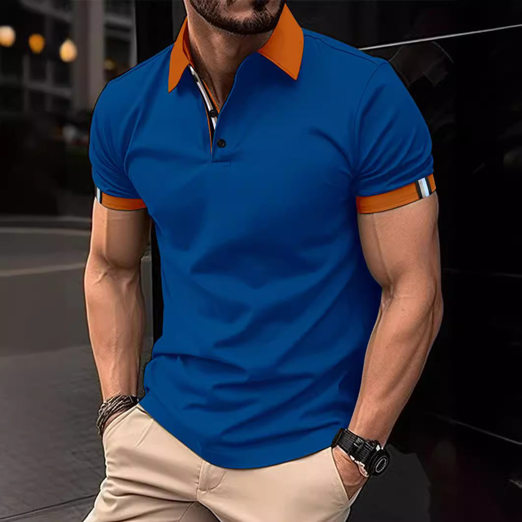 Herren Performance Polohemd mit Kontrastdetails Echoarchiv