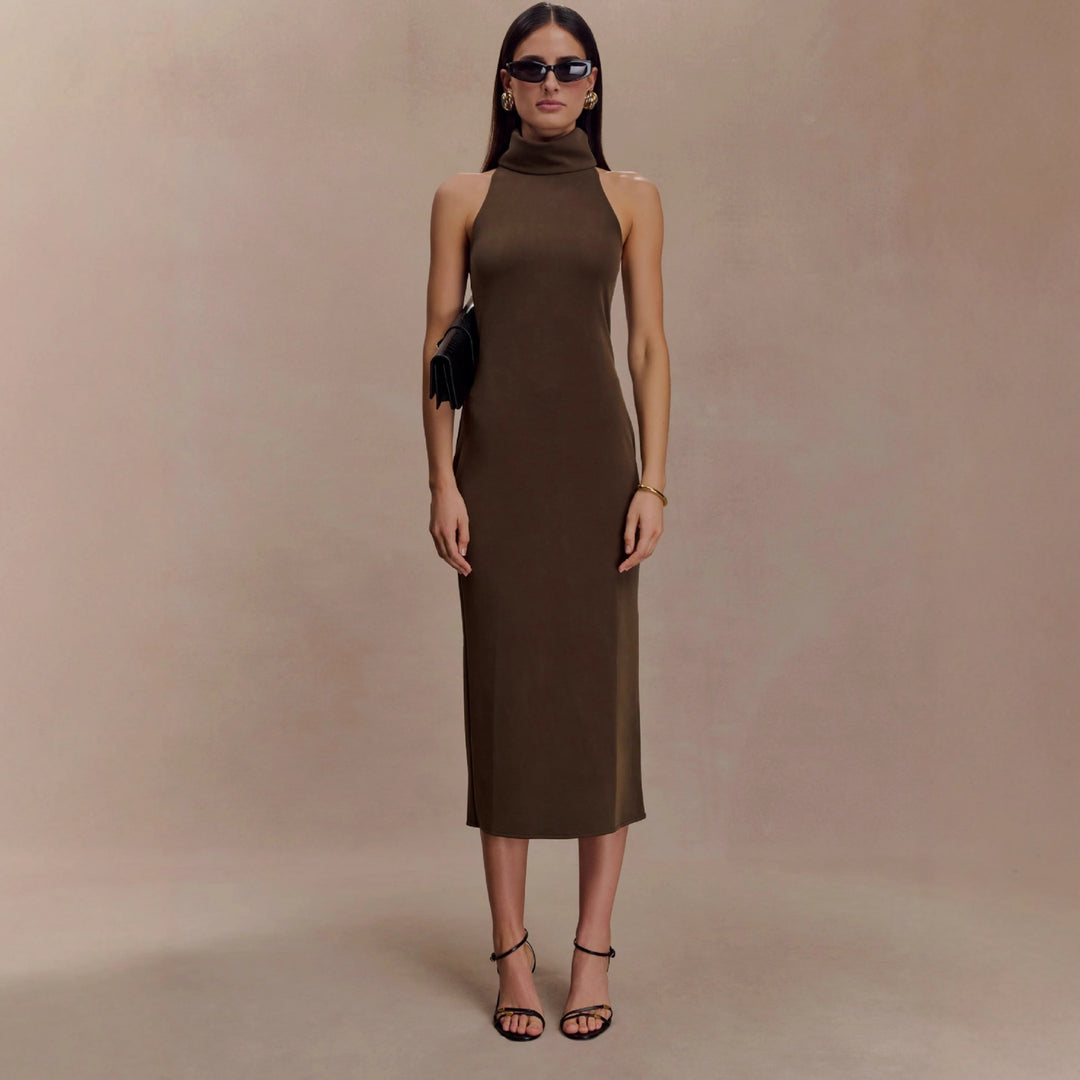 Damen Midikleid mit schickem Stehkragen Echo Archiv