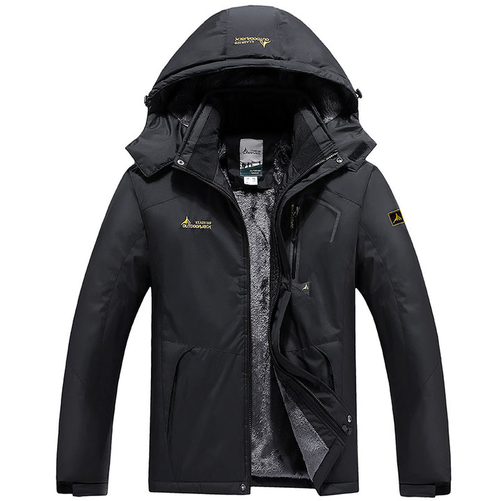 Herren Modulare Thermo-Outdoorjacke mit Teddyfleece und abnehmbarer Kapuze Echoarchiv