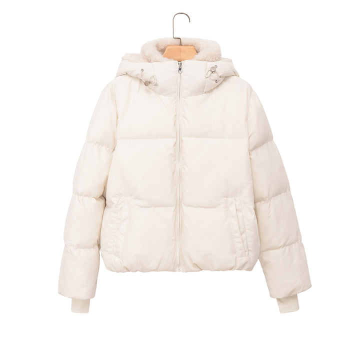 Damen Kurze Steppjacke mit Teddykragen Echo Archiv