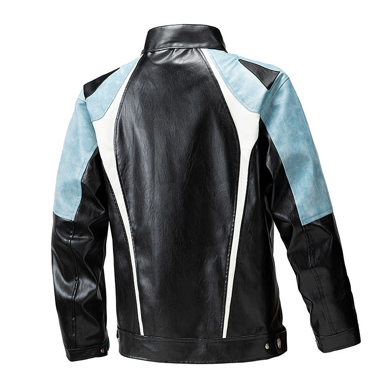 Herren modische Motorradjacke mit ergonomischen Nähten und Sicherheitsdetails Echoarchiv
