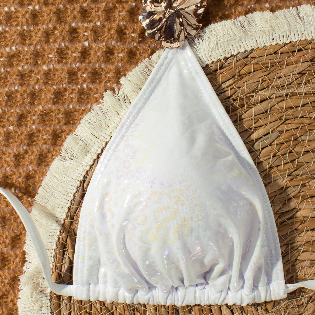 Damen Triangel-Bikini mit glitzernden Verzierungen Echo Archiv
