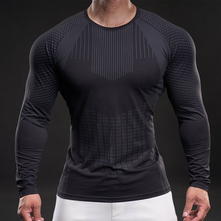 Herren langärmeliges Funktionsshirt mit atmungsaktiver Mesh-Technologie Echoarchiv