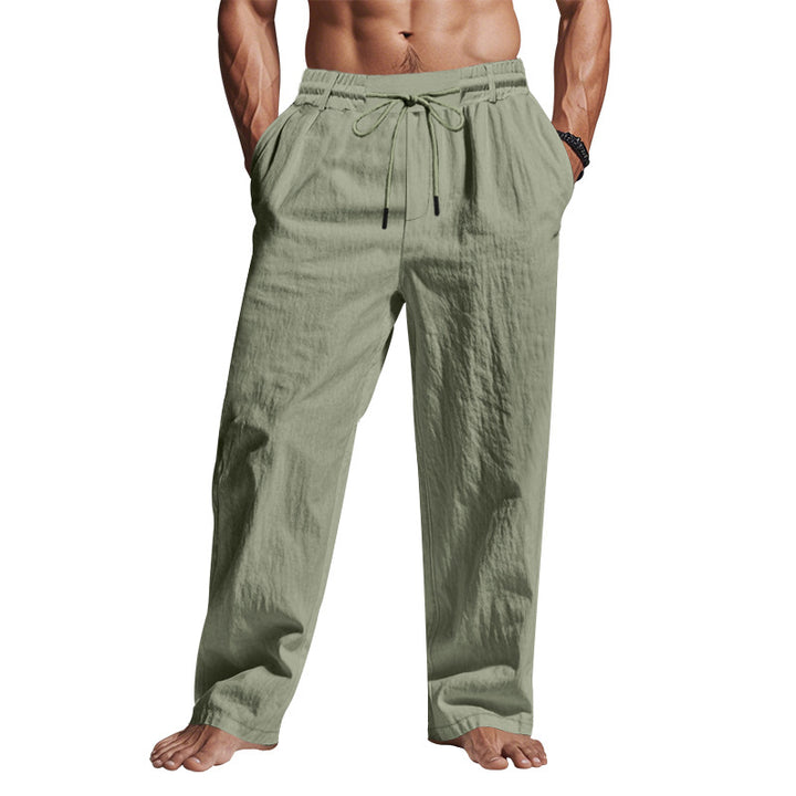 Herren lässige Strandhose mit verstellbarem Kordelzug und praktischen Seitentaschen Echoarchiv
